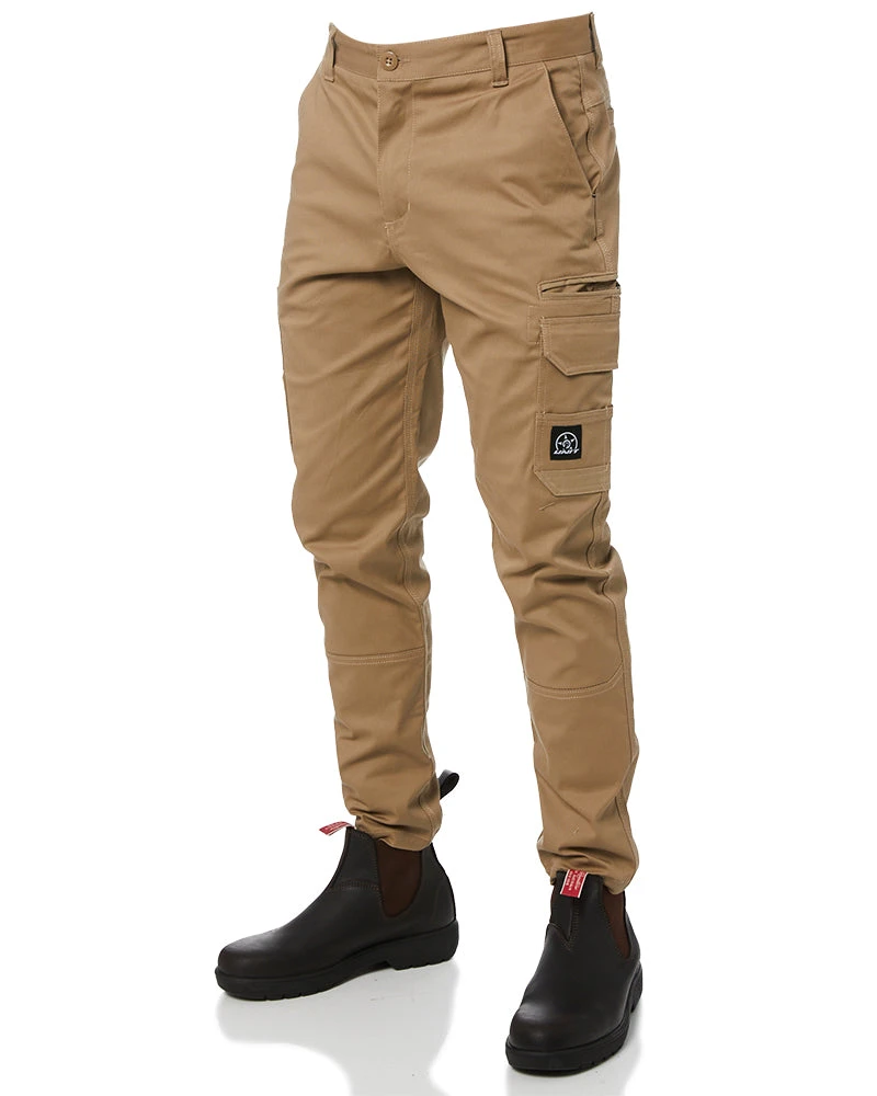 UNIT Demolition Stretch Cargo Pant - Khaki 5 UNIT Demolition Stretch Cargo Pant - Khaki - Image 3