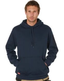 Brushed Fleece Hoodie - Navy