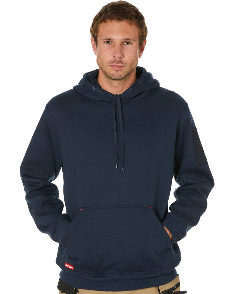 Brushed Fleece Hoodie - Navy 3 Brushed Fleece Hoodie - Navy