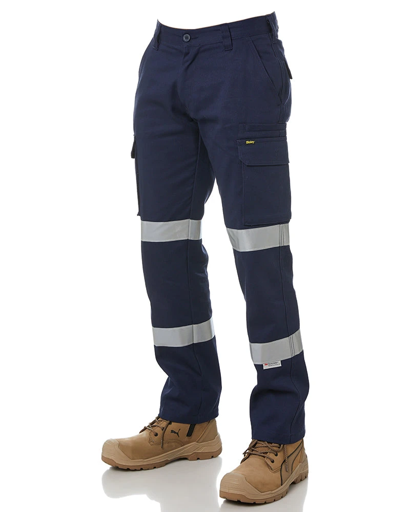 Bisley 3M Double Taped Cotton Drill Cargo Pant - Navy 5 Bisley 3M Double Taped Cotton Drill Cargo Pant - Navy - Image 3