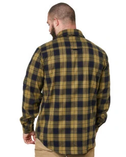 Flannel Shirt - Mustard -Cheap Bisley || CATerpillar || UNIT Store 13ccopy
