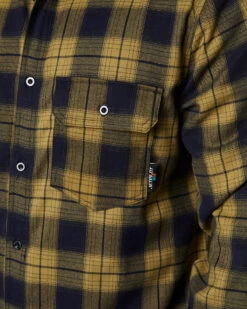 Flannel Shirt - Mustard -Cheap Bisley || CATerpillar || UNIT Store 13dcopy