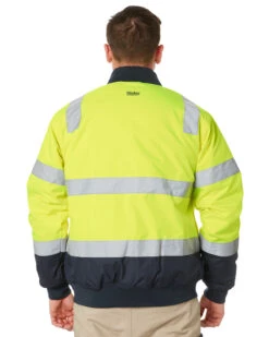 Bisley Taped Two Tone Hi Vis Bomber Jacket - Yellow/Navy -Cheap Bisley || CATerpillar || UNIT Store 14c