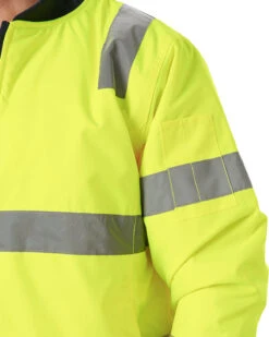 Bisley Taped Two Tone Hi Vis Bomber Jacket - Yellow/Navy -Cheap Bisley || CATerpillar || UNIT Store 14d