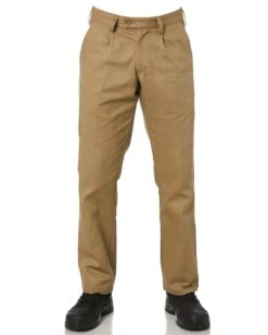Bisley Original Cotton Drill Work Pants - Khaki
