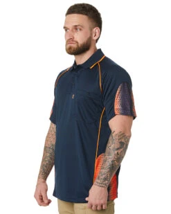 Galaxy Sublimated Polo - Navy/Orange -Cheap Bisley || CATerpillar || UNIT Store 18b 59143249 33a0 4780 b7dc 6d3ae4fa07fc