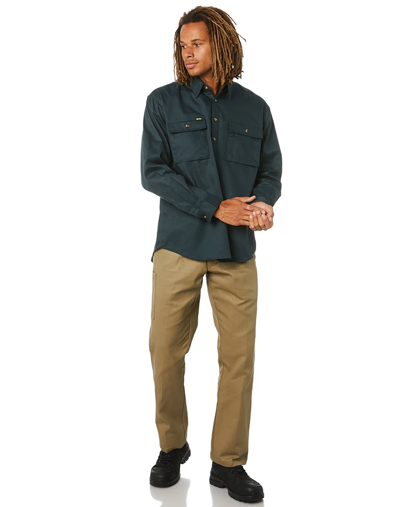 Bisley Original Cotton Drill Work Pants - Khaki 4 Bisley Original Cotton Drill Work Pants - Khaki - Image 2