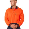 Hi Vis Cool Breathe Polo Shirt LS - Orange/Navy -Cheap Bisley || CATerpillar || UNIT Store 19a 4 cb43aeb0 36f5 45f0 bf82 446a0736f619
