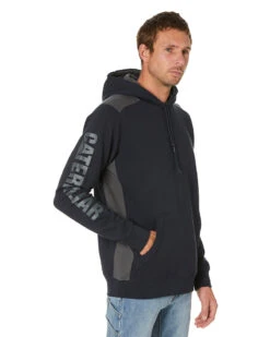 CATerpillar Logo Panel Hooded Sweatshirt - Navy -Cheap Bisley || CATerpillar || UNIT Store 19b aa1b03f4 b0d5 4efa 8e9e 796cbd56d06e