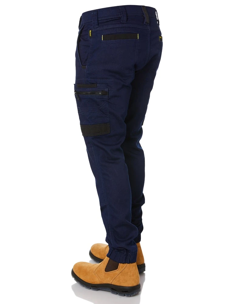 Bisley Flex And Move Stretch Denim Cargo Cuffed Pants - Denim 6 Bisley Flex And Move Stretch Denim Cargo Cuffed Pants - Denim - Image 4