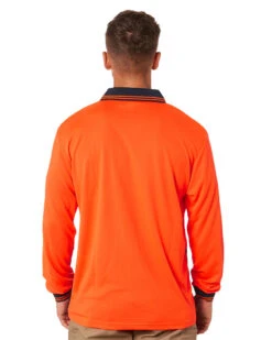 Hi Vis Cool Breathe Polo Shirt LS - Orange/Navy -Cheap Bisley || CATerpillar || UNIT Store 19c 4 f433a4d0 dcc2 4c83 b4d0 56ad798ef290