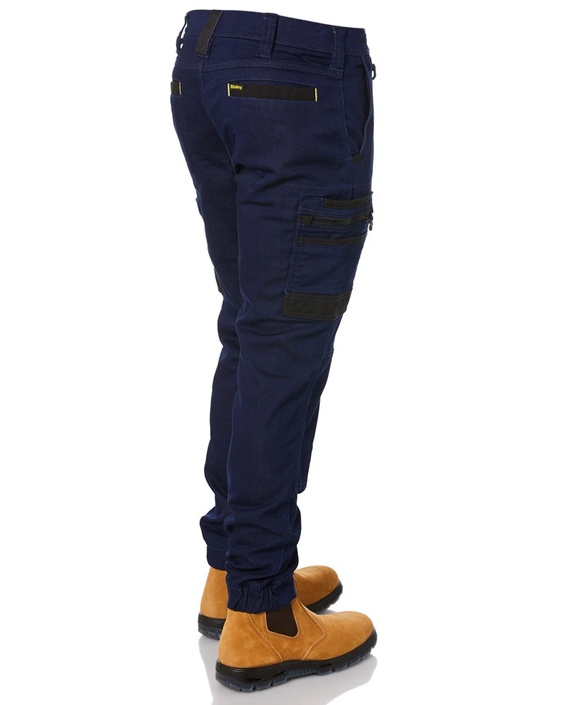 Bisley Flex And Move Stretch Denim Cargo Cuffed Pants - Denim 7 Bisley Flex And Move Stretch Denim Cargo Cuffed Pants - Denim - Image 5