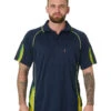 Galaxy Sublimated Polo - Navy/Yellow -Cheap Bisley || CATerpillar || UNIT Store 1a 2