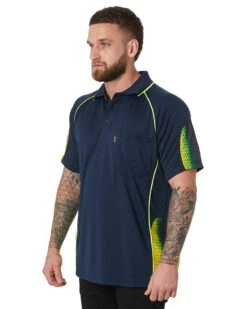 Galaxy Sublimated Polo - Navy/Yellow -Cheap Bisley || CATerpillar || UNIT Store 1b 1 96cfc72d a472 480c a49e 42bafa56d7f3