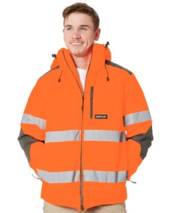 CATerpillar Hi Vis Triton Taped Insulated Jacket - Orange