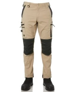 Bisley Flex And Move Stretch Utility Zip Cargo Pant - Stone