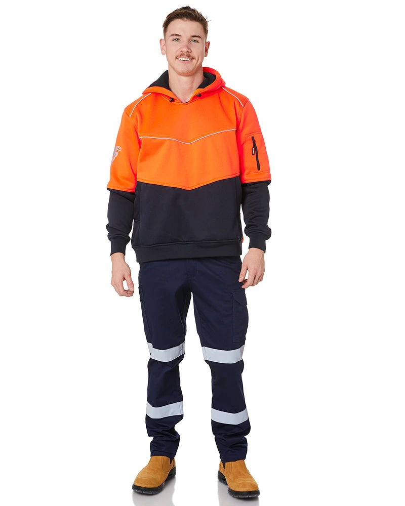 Bisley Taped Biomotion Stretch Cotton Drill Cargo Pants - Navy 4 Bisley Taped Biomotion Stretch Cotton Drill Cargo Pants - Navy - Image 2