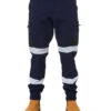 Bisley Flex And Move Taped Stretch Cargo Cuffed Pants - Navy