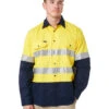 Open Front LS Shirt With 3M Tape - Yellow/Navy -Cheap Bisley || CATerpillar || UNIT Store 21acopy 7d4f779e 6fa3 43f5 94b4 64d0e0fc8afe