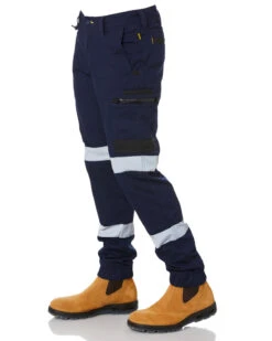 Bisley Flex And Move Taped Stretch Cargo Cuffed Pants - Navy 10 Bisley Flex And Move Taped Stretch Cargo Cuffed Pants - Navy -Cheap Bisley || CATerpillar || UNIT Store 21b 2