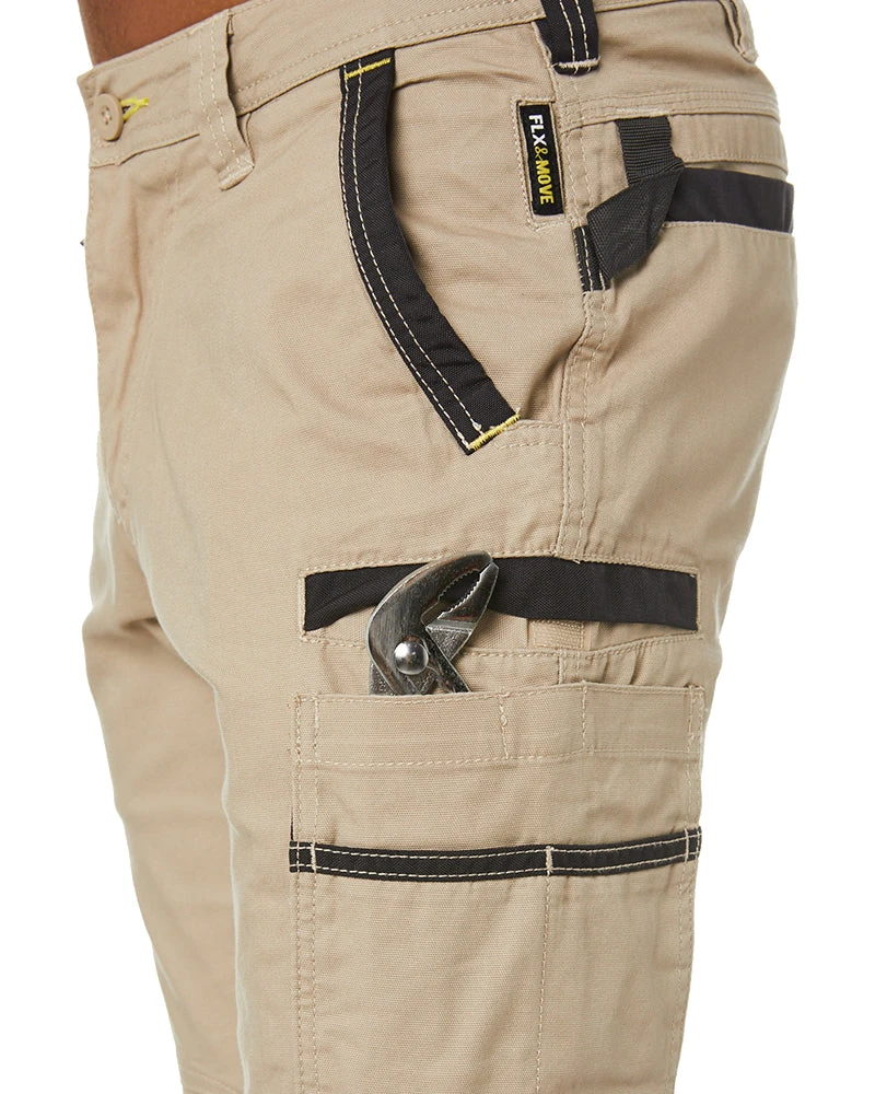 Bisley Flex And Move Stretch Cargo Utility Pant - Stone 9 Bisley Flex And Move Stretch Cargo Utility Pant - Stone - Image 7