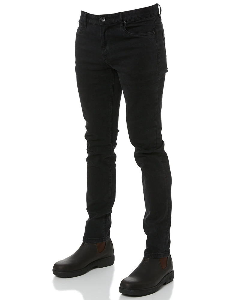 UNIT Elite Slim Fit Stretch Jeans - Black 5 UNIT Elite Slim Fit Stretch Jeans - Black - Image 3