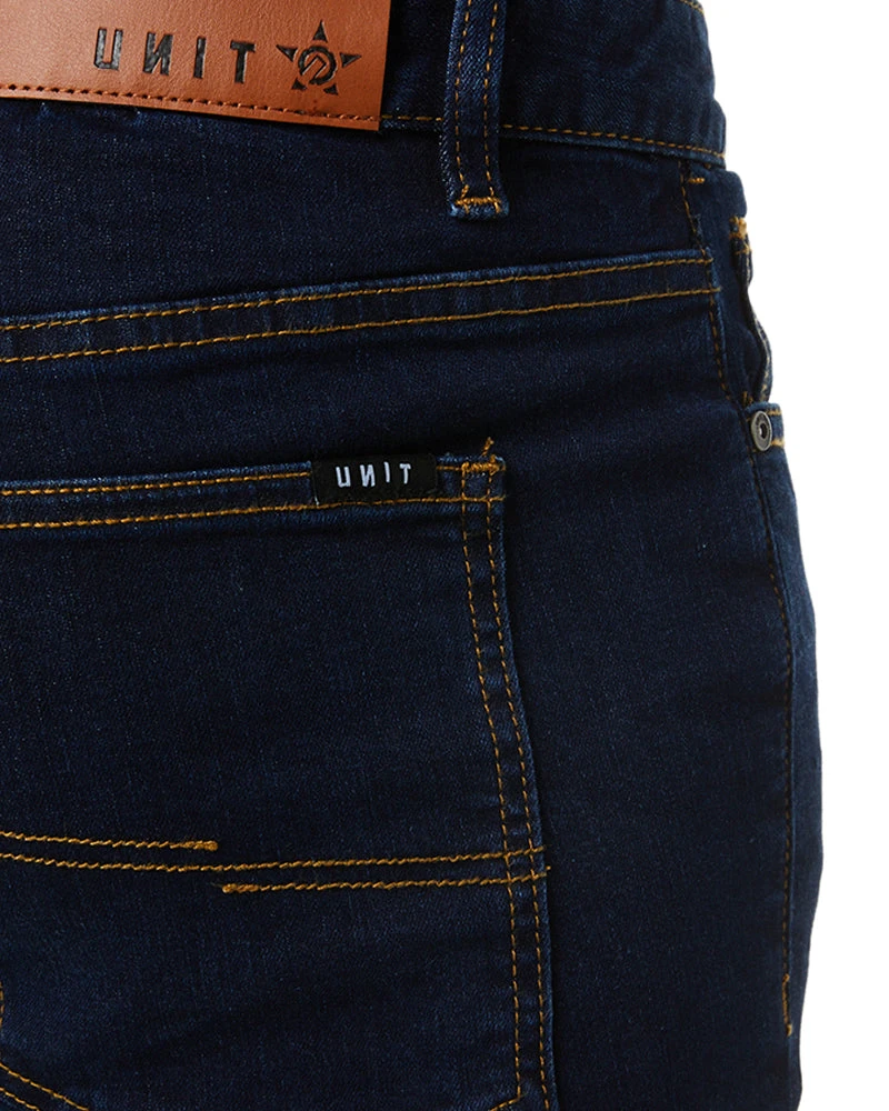 UNIT Elite Slim Fit Stretch Jeans - Indigo 8 UNIT Elite Slim Fit Stretch Jeans - Indigo - Image 6