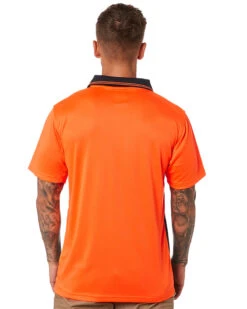 Basic Airwear Polo Shirt SS - Orange/Navy -Cheap Bisley || CATerpillar || UNIT Store 22c 4
