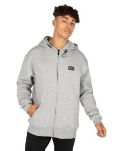 UNIT Stack Fleece Hoodie - Grey Marle
