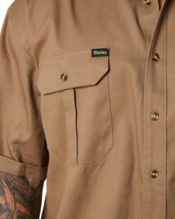 Bisley Original Cotton Drill SS Shirt - Khaki -Cheap Bisley || CATerpillar || UNIT Store 24D 0b8ed612 7af5 44c6 bf75 4b9710b0f473