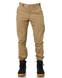 Stretch Cuff Cargo Pant - Khaki