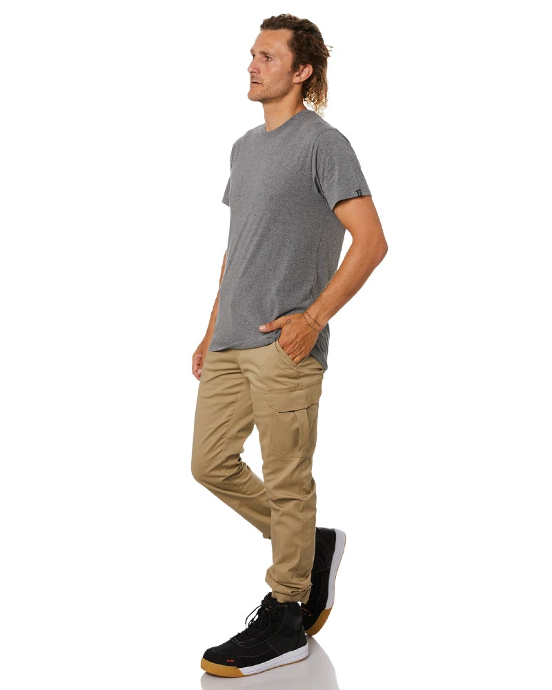 Stretch Cuff Cargo Pant - Khaki 4 Stretch Cuff Cargo Pant - Khaki - Image 2