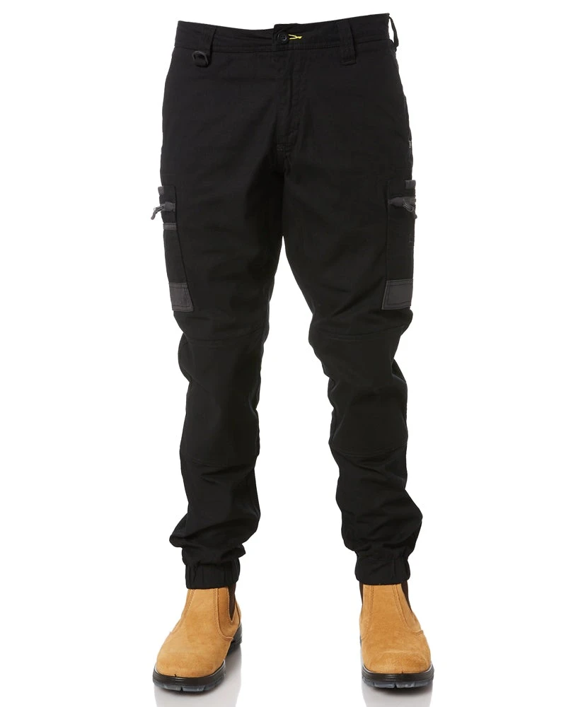 Bisley Flex And Move Stretch Cargo Cuffed Pants - Black 3 Bisley Flex And Move Stretch Cargo Cuffed Pants - Black