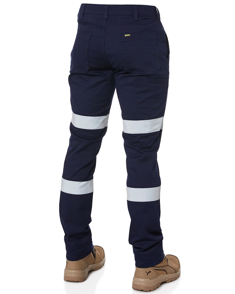 Bisley Taped Biomotion Stretch Cotton Drill Work Pants - Navy 7 Bisley Taped Biomotion Stretch Cotton Drill Work Pants - Navy - Image 5