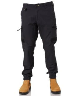 Bisley Flex And Move Stretch Cargo Cuffed Pants - Charcoal