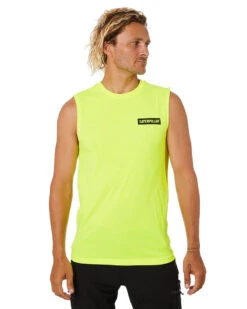 CATerpillar Icon Muscle Tee - Yellow