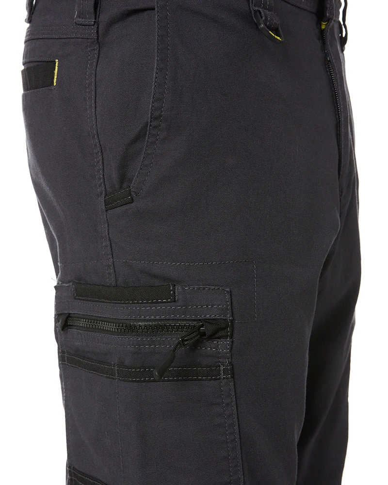 Bisley Flex And Move Stretch Cargo Cuffed Pants - Charcoal 8 Bisley Flex And Move Stretch Cargo Cuffed Pants - Charcoal - Image 6