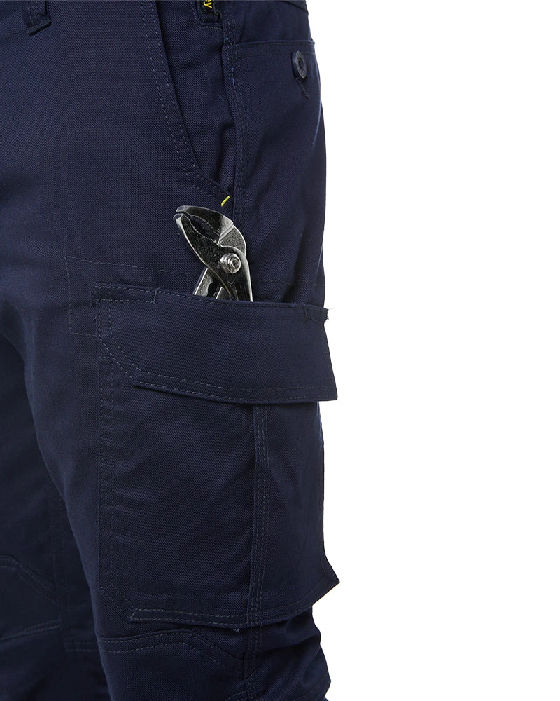 Bisley Ripstop Cuffed Cargo Pant - Navy 10 Bisley Ripstop Cuffed Cargo Pant - Navy - Image 8