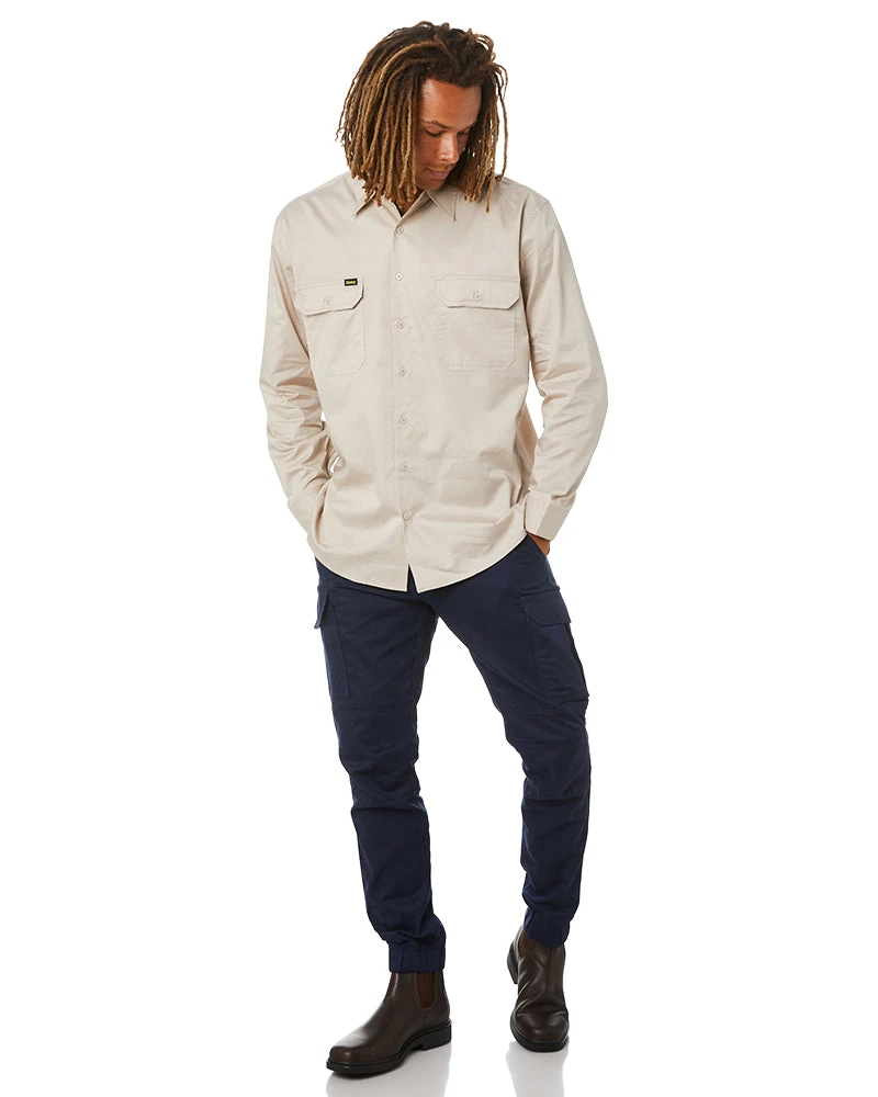 Bisley Ripstop Cuffed Cargo Pant - Navy 4 Bisley Ripstop Cuffed Cargo Pant - Navy - Image 2