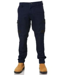 Bisley Flex And Move Stretch Cargo Cuffed Pants - Navy