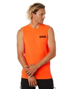 CATerpillar Icon Muscle Tee - Orange