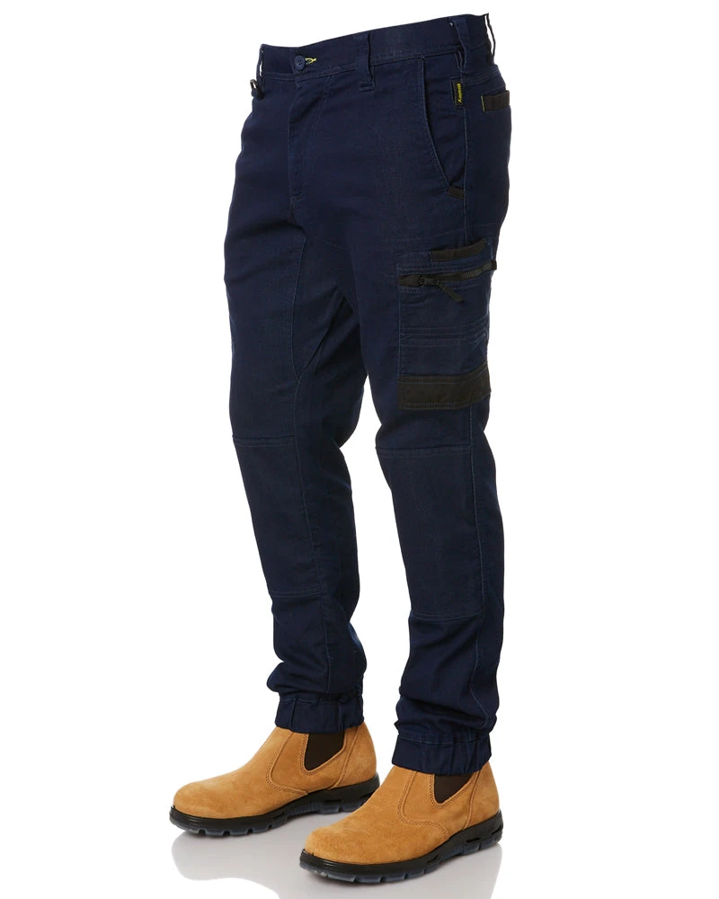 Bisley Flex And Move Stretch Cargo Cuffed Pants - Navy 5 Bisley Flex And Move Stretch Cargo Cuffed Pants - Navy - Image 3