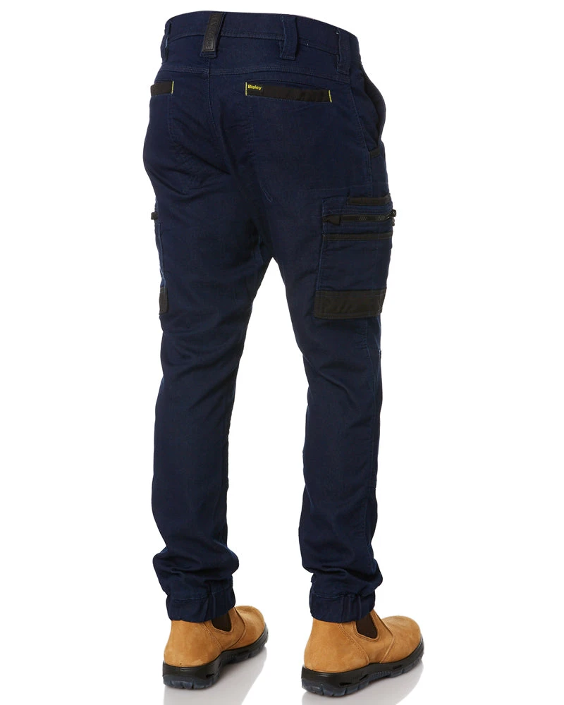 Bisley Flex And Move Stretch Cargo Cuffed Pants - Navy 7 Bisley Flex And Move Stretch Cargo Cuffed Pants - Navy - Image 5
