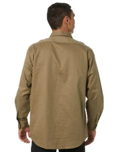 Cool-Breeze Work Shirt- Long Sleeve - Khaki -Cheap Bisley || CATerpillar || UNIT Store 3208 khaki 04