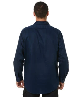 Cool-Breeze Work Shirt Long Sleeve - Navy -Cheap Bisley || CATerpillar || UNIT Store 3208 navy 04