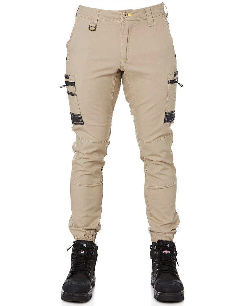 Bisley Flex And Move Stretch Cargo Cuffed Pants - Stone 3 Bisley Flex And Move Stretch Cargo Cuffed Pants - Stone