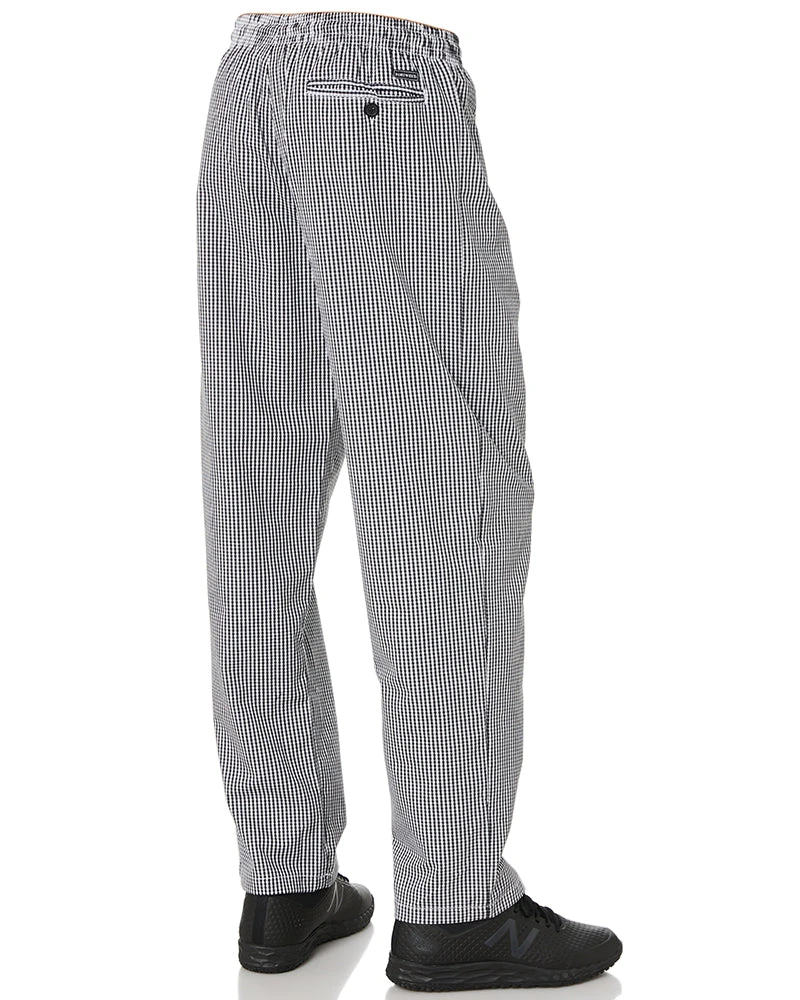 Portwest Bromley Chefs Trousers - Black/White 7 Portwest Bromley Chefs Trousers - Black/White - Image 5