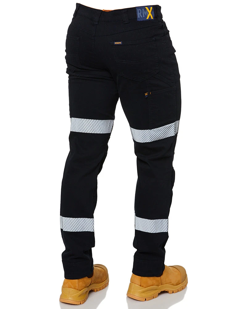 RMX Flexible Fit Utility Trousers With Tape - Navy 7 RMX Flexible Fit Utility Trousers With Tape - Navy - Image 5