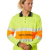 Traffic Control LS Taped Polo Shirt - Yellow/Orange -Cheap Bisley || CATerpillar || UNIT Store 39a ba8d52f7 df82 4c0e ad56 66c1a963db8a