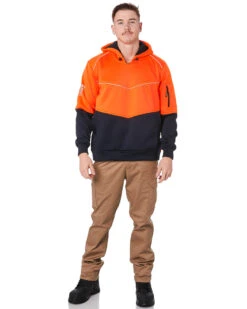 Xenon Hi Vis Fleece Hoodie - Orange/Navy -Cheap Bisley || CATerpillar || UNIT Store 3e 1 1 789f6239 eddf 48b4 9adc c2ba57530721